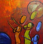 Deze serie is geschilderd voor het project 'kunst aan de muur' van het bedrijf Aqua+ uit Goor. Hierbij mochten vijf kunstenaars werk inleveren. De werknemers mochten twee kunstenaars benoemen. De opdracht hield in; Vijf schilderijen maken speciaal voor Aqua+ en deze worden aangekocht. Daarvan is deze serie het gevolg