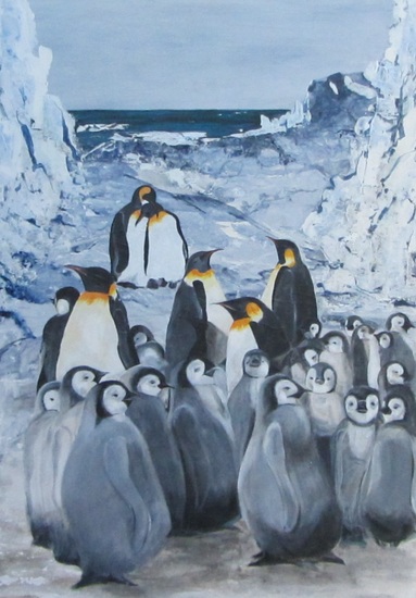 88. Pinquins op glad ijs