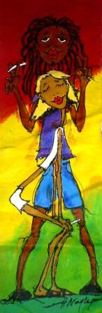 elleen with rasta friend