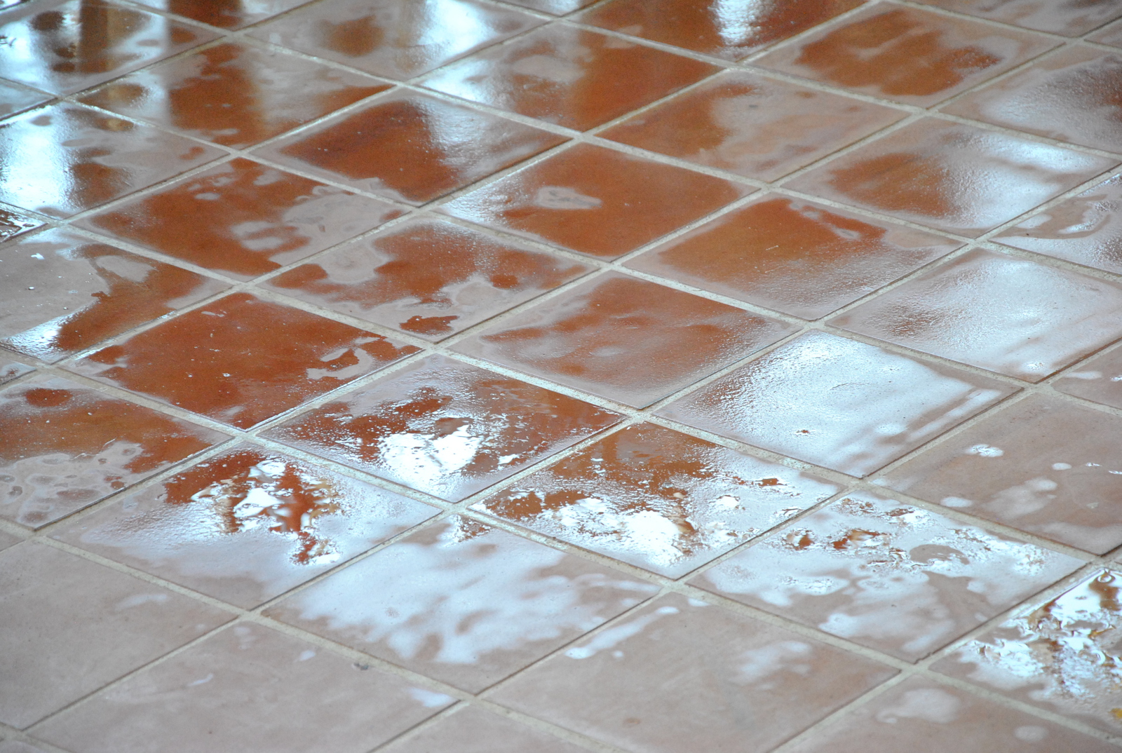 Wet tiles   Foto gedrukt op plexiglas