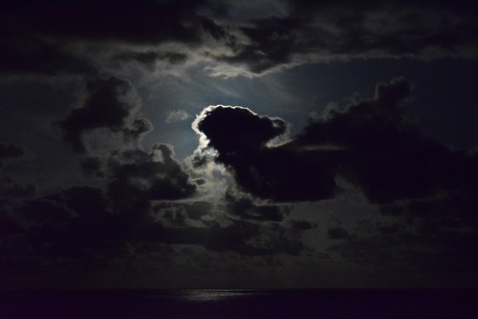 Dark nightsky over La Palma