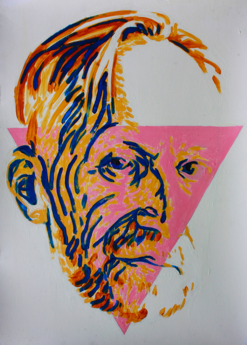 Pink Triangle Self Portrait 2