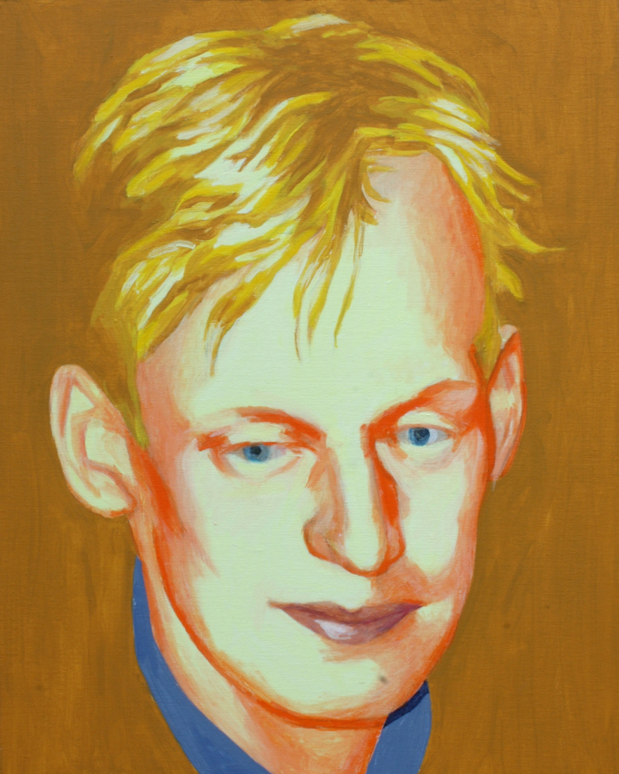 Selfportrait 35 years old, half of present age