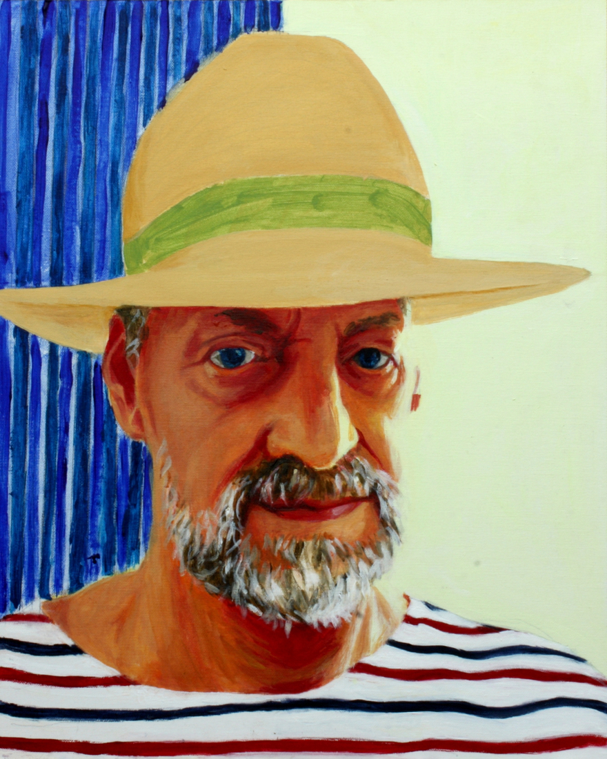 selfportrait trying on Gergo's hat