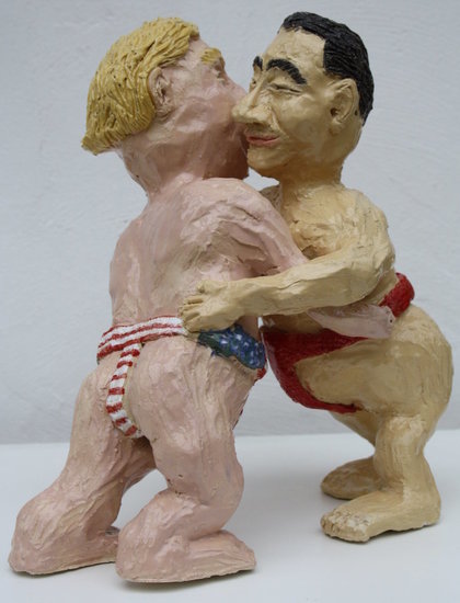 Trump & Xi Jinping as Sumo wrestlers