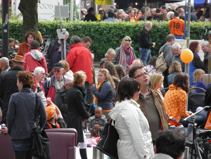 The little boy in the crowd