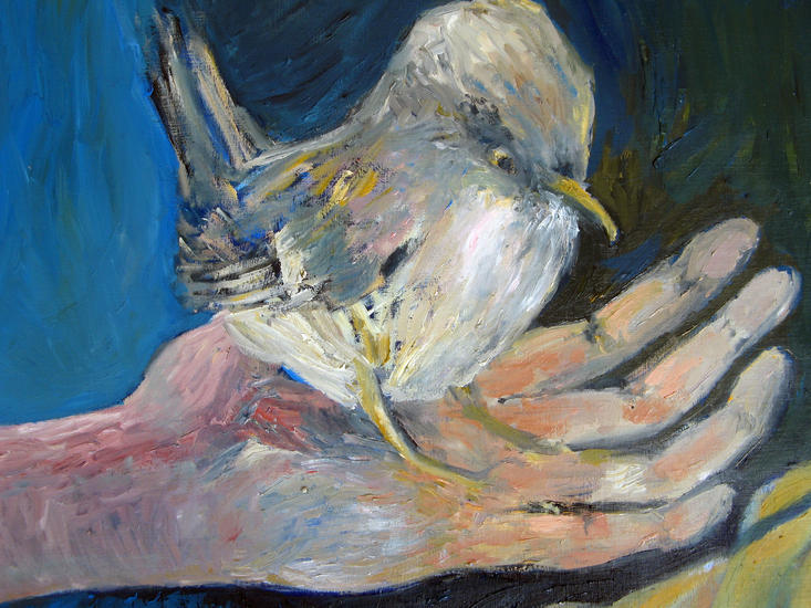 vogeltje, detail