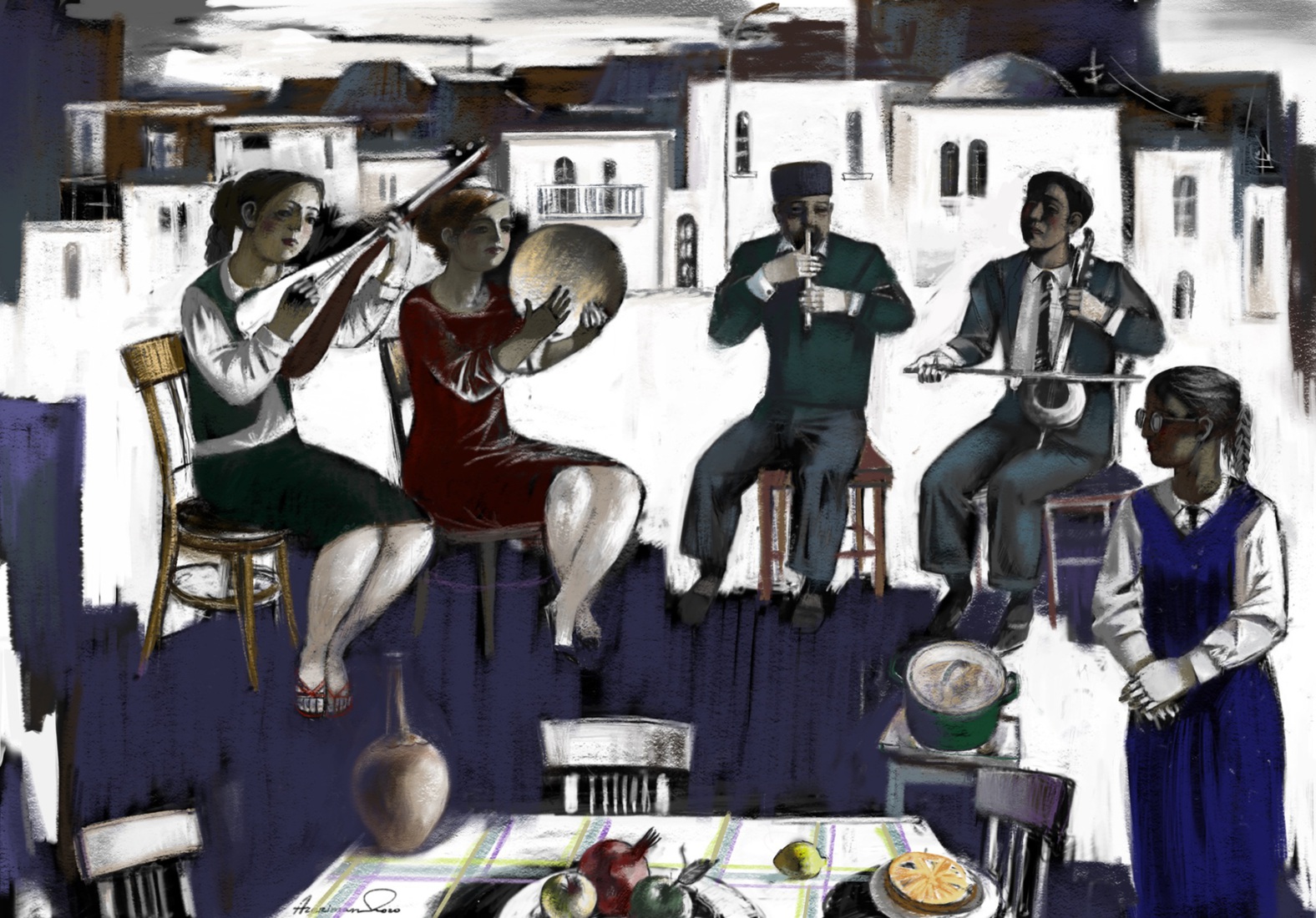 A party on the village