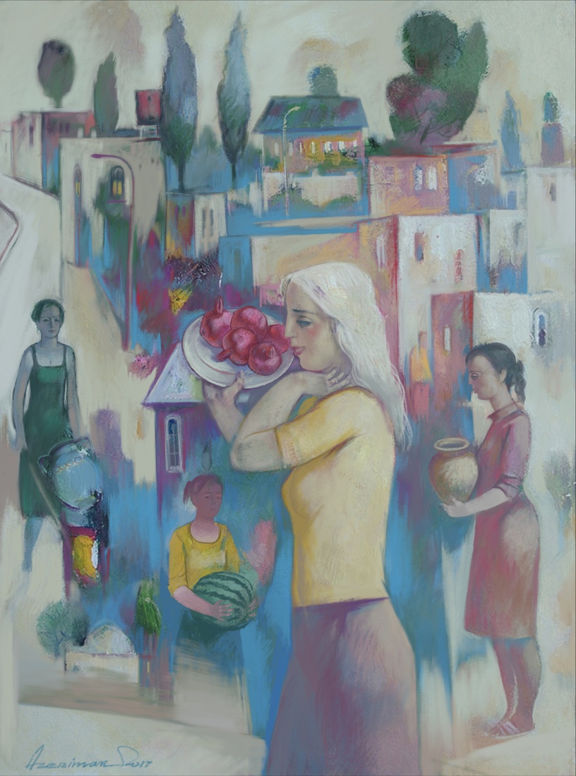 Meisje met granaatappels