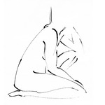 Rietpen tekeningen gemaakt in 1980 in het eerste jaar van de Academie voor Beeldende Kunsten Utrecht.