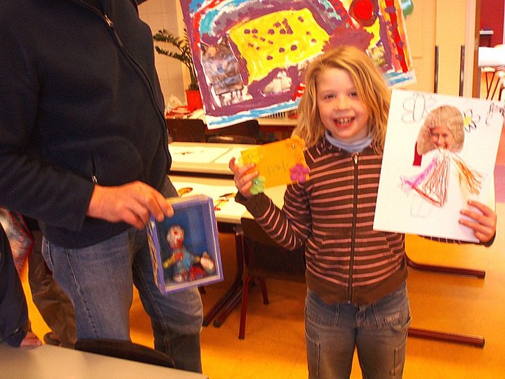 collage, schilderen en klei