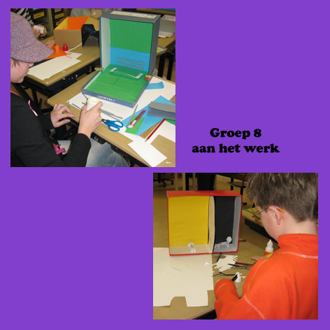 leerlingen aan het werk