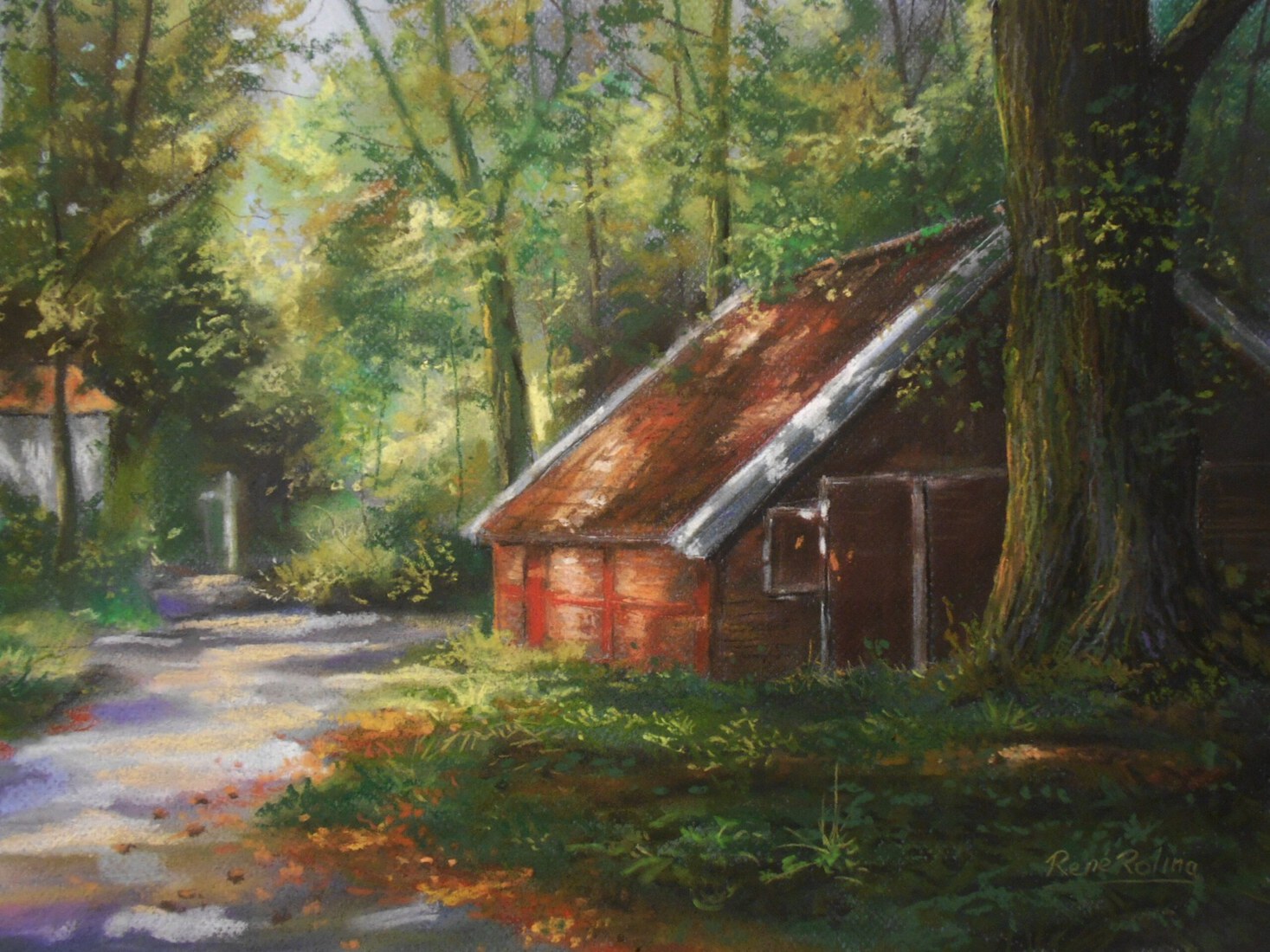 Achter het koetshuis