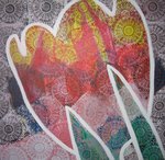 In deze serie heb ik me met name laten inspireren door de vormen van de tulp en het prachtige kleurenpalet van bloemen.