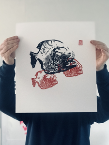 Each print, hand printed and original, no copies or glicee. Open edition and hand signed.