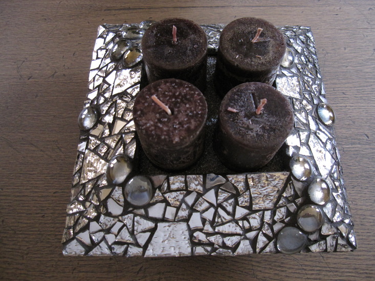 Kaarsenhouder zilver