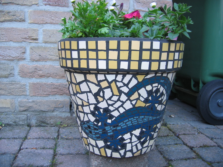 Plantenpot gekko