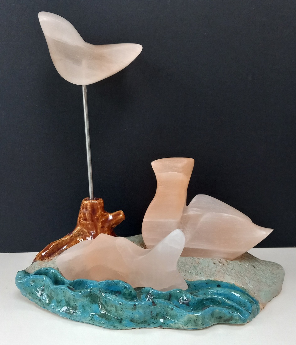 Lucht, land en water