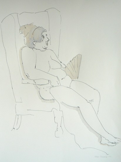 Nude dans la chaise