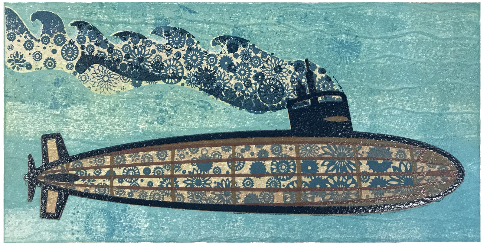 Miniprent Onderzeeboot