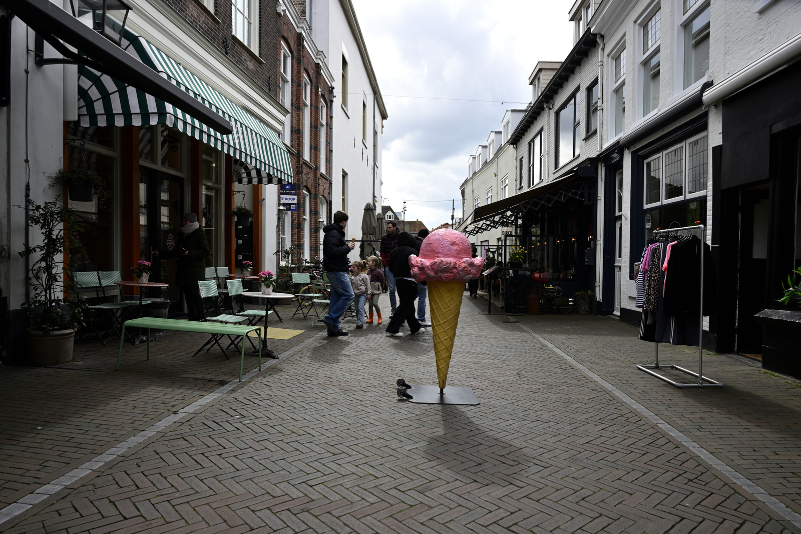 ijsje op straat