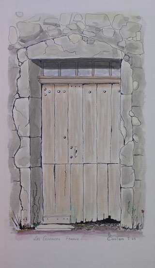 oude deur, St Laurent du Pape