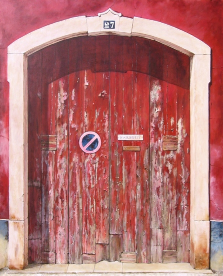 Rode Garagedeur in Faro
