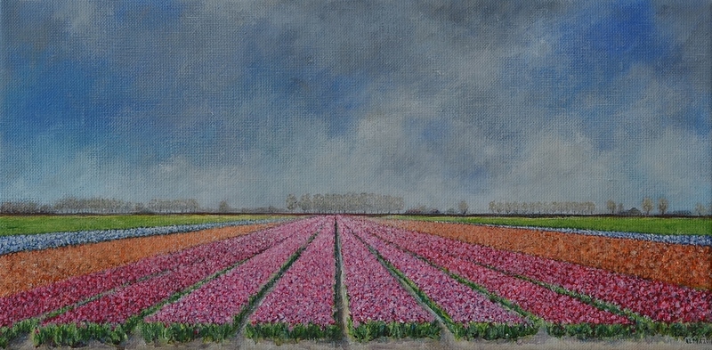 Tulpenveld in de Polder