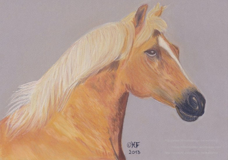 Paard in pastel