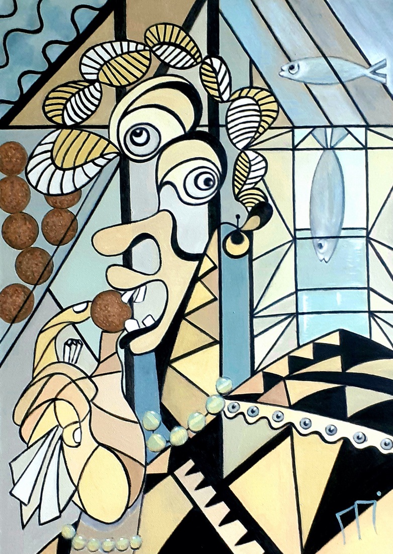 Meisje met bitterbal