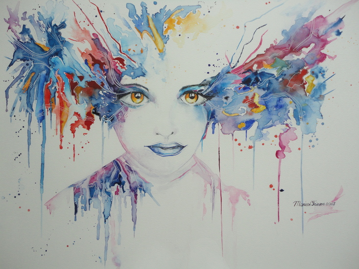 Vrouw met kattenogen