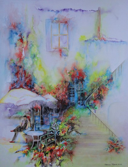 Zonnig zomers tafereel