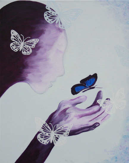 portret met vlinders-1