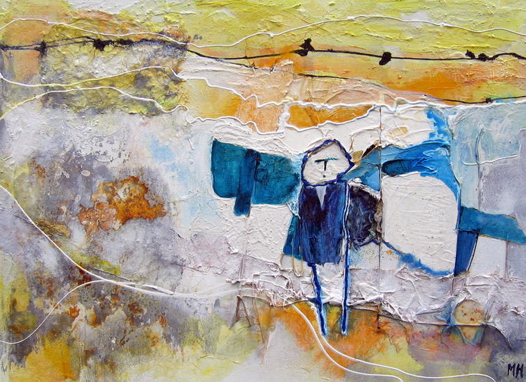 Sometimes she wants to fly in a yellow sky