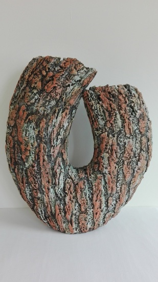 Vorm met boomschors structuur