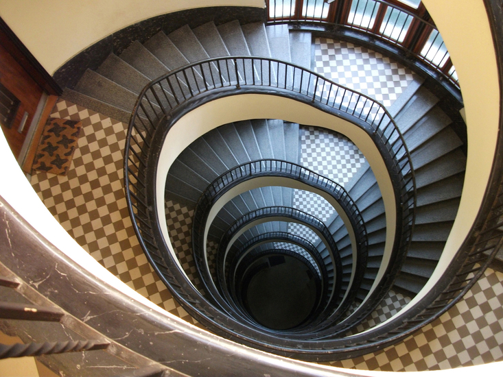 Spiraal zoon in hemel-Foto