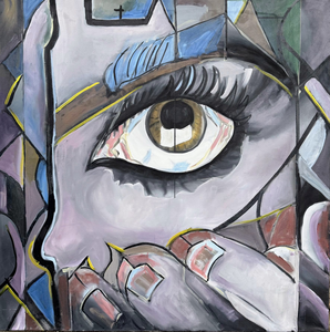 Deze serie vormt een intieme dialoog tussen twee werelden: die van de man met de kwast en de vrouw met de bijbel. Twee mensen met een sterk karakter en een scherp verstand, beiden gevormd en beklemd door hun beroep en verleden.