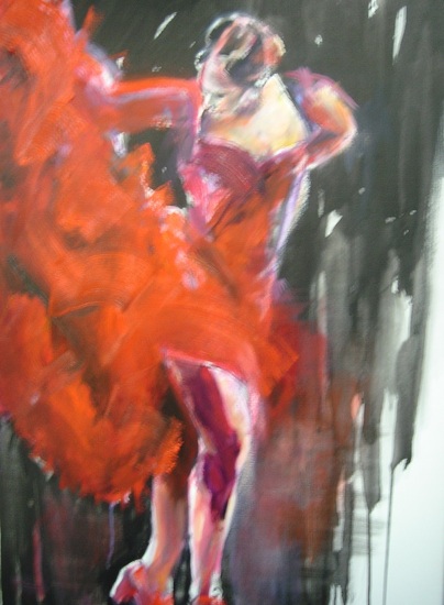 Flamenco danseres druipende inkt MARQUA809