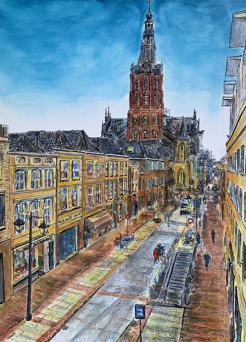 Kerkstraat en Sint Jan vanuit City Gym MARQUA306 € 995