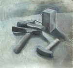 Tekeningen en studies uit de tijd ik studeerde aan De Rijksakademie van Beeldende Kunsten Amsterdam (1980-1985).