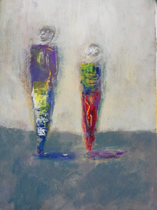 Models met inkt, potlood, abstractie