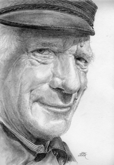 Portret boer uit Blaricum