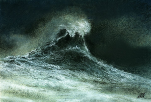 Landschappen en natuur in gemaakt met pastelkrijt