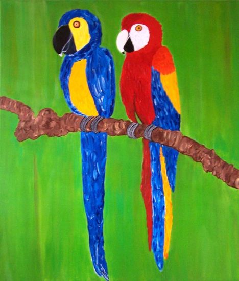 Two parrots