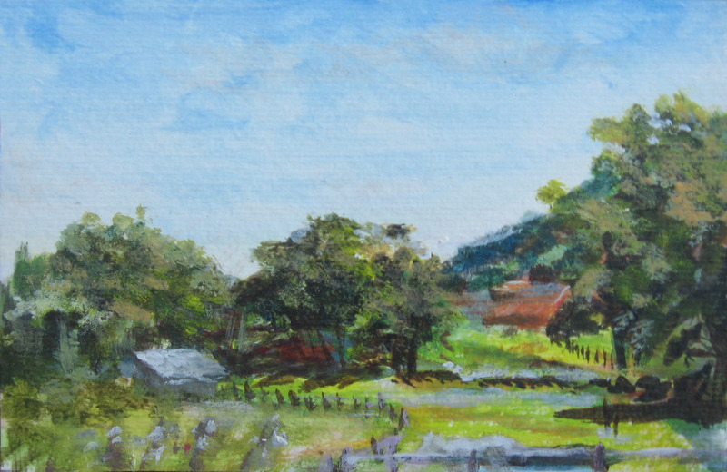 Uitzicht op Vékény