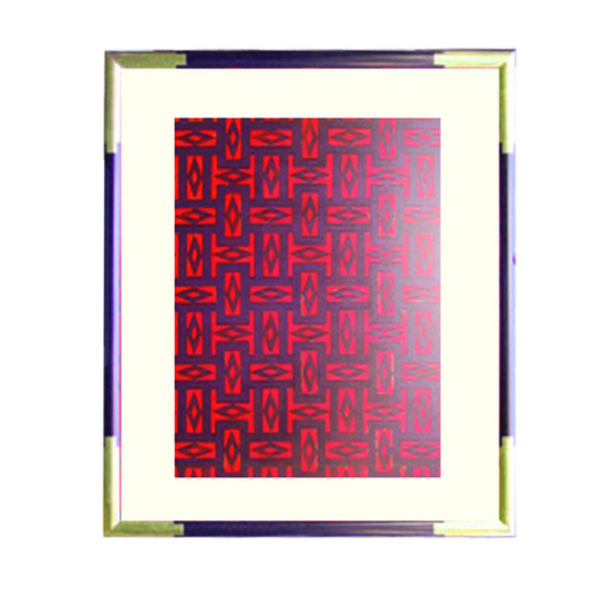 Compositie 2 in zwart / rood
