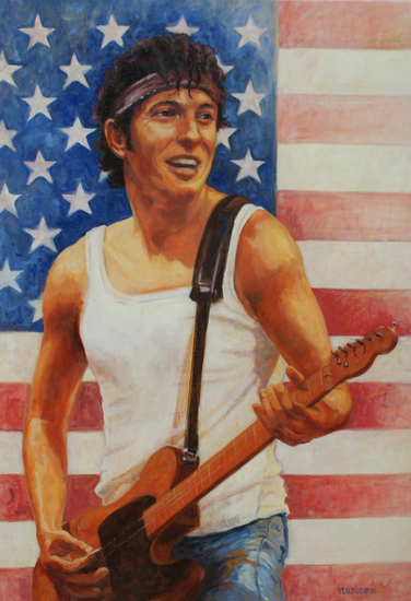 Bruce Springsteen schilderij