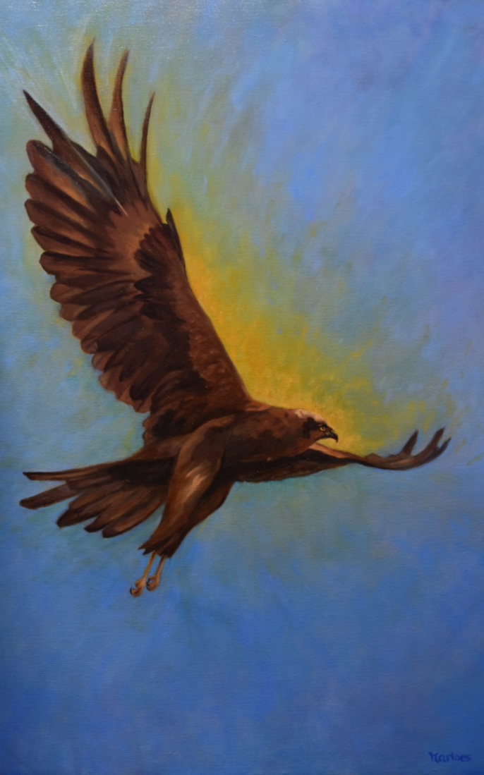 Schilderij Golden bird