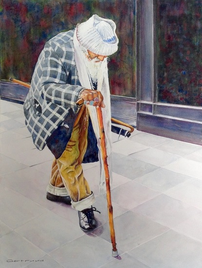 Oude man in Istanbul