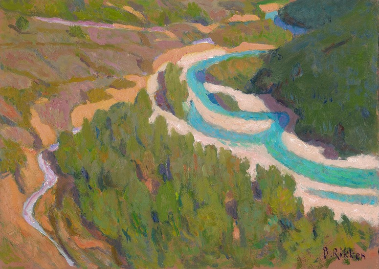 The river Guil, end of the afternoon